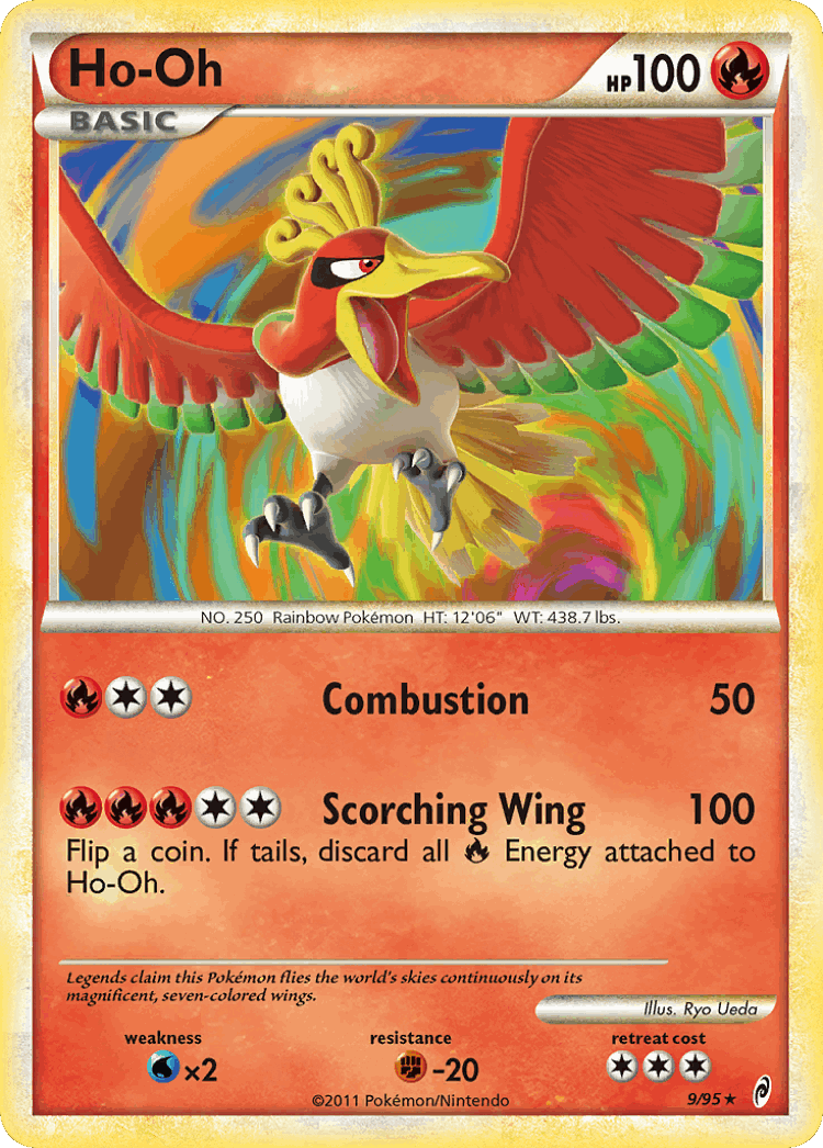 Ho-Oh #9 from Call of Legends - Rare Holo - Illustrated by Ryo Ueda