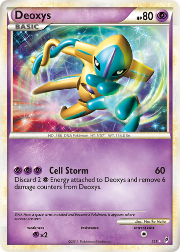 Deoxys #1 from Call of Legends - Rare Holo - Illustrated by Noriko Hotta