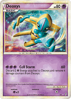 Deoxys Pokémon TCG card art