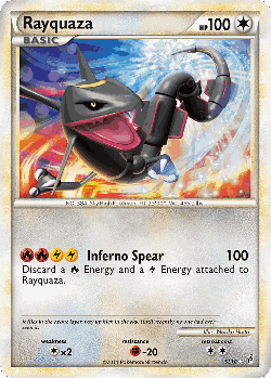 Rayquaza Pokémon TCG card art