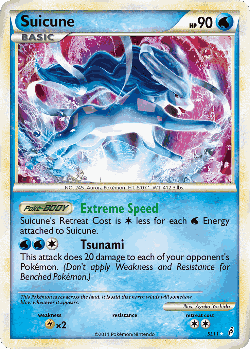 Suicune Pokémon TCG card art