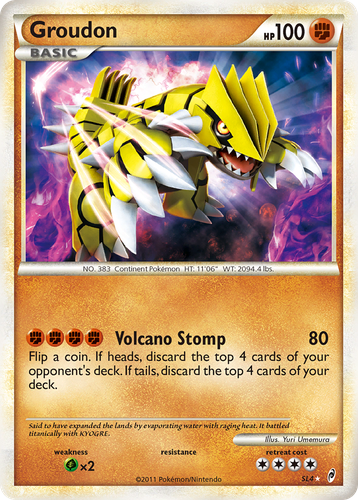 Groudon Pokémon TCG card art