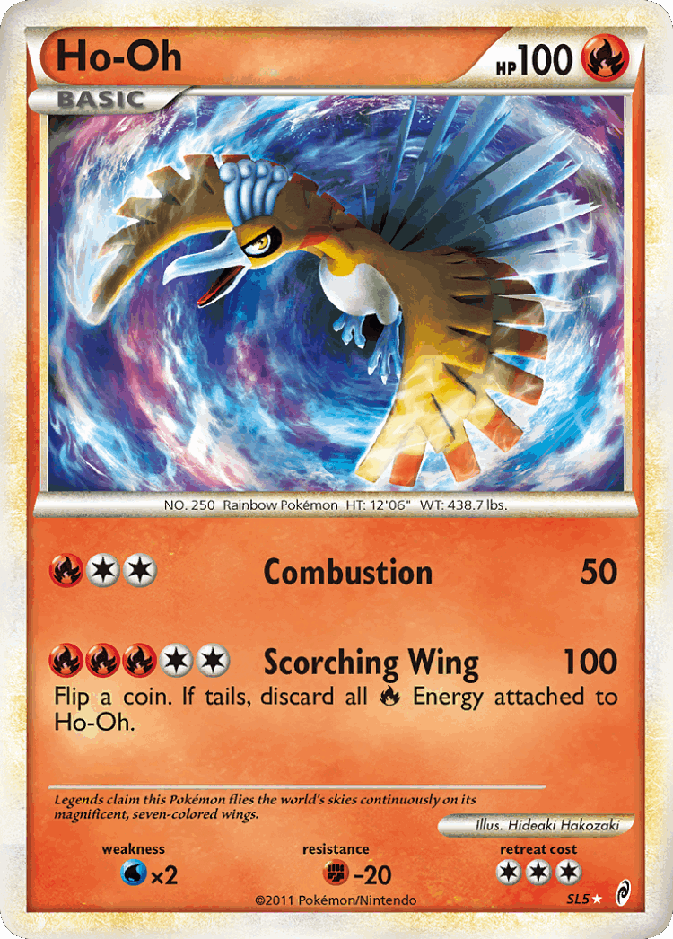 Ho-Oh #5 from Call of Legends - Rare Holo - Illustrated by Hideaki Hakozaki