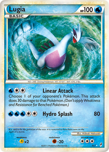 Lugia #7 from Call of Legends - Rare Holo - Illustrated by Hideaki Hakozaki