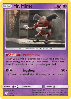 Mr. Mime Pokémon TCG card art
