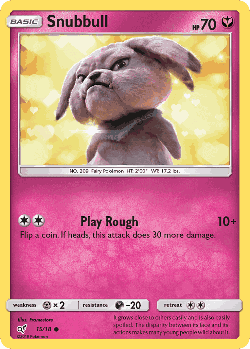 Snubbull Pokémon TCG card art