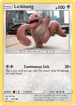 Lickitung Pokémon TCG card art