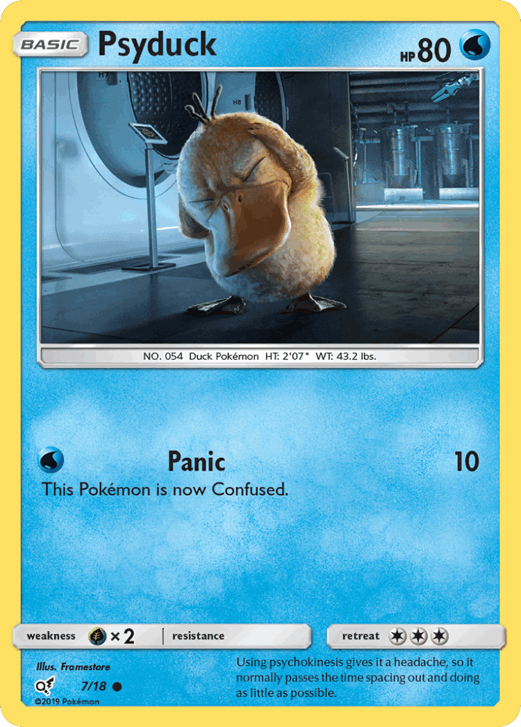 Psyduck #7 from Detective Pikachu - Common - Illustrated by Framestore