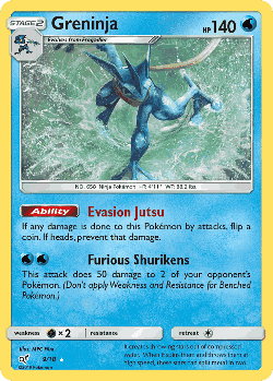 Greninja Pokémon TCG card art