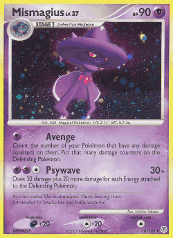 Mismagius Pokémon TCG card art