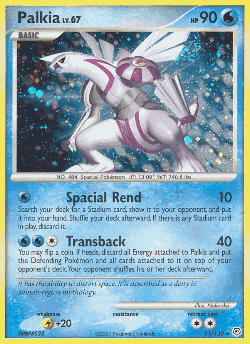 Palkia Pokémon TCG card art