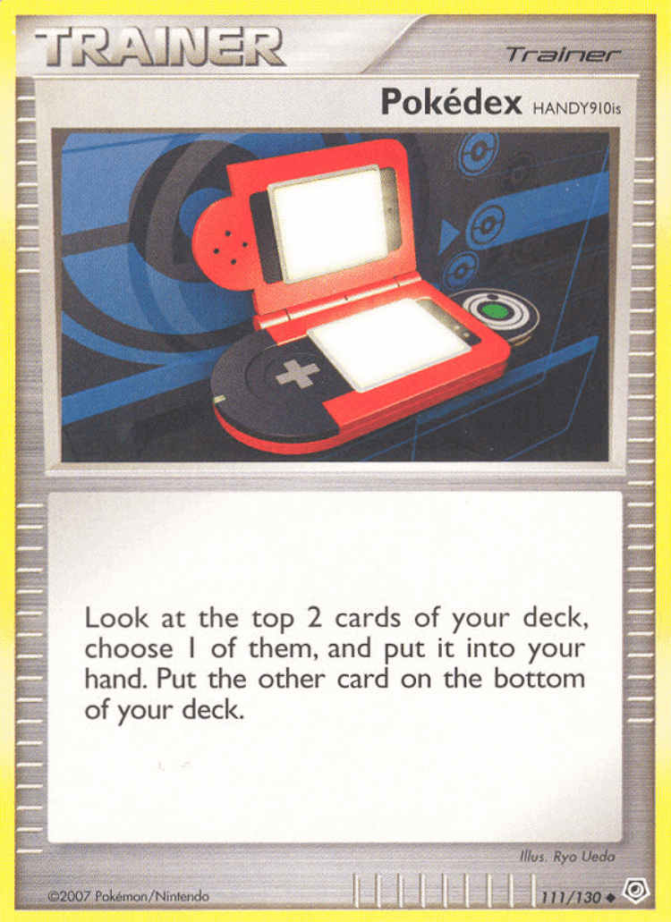 Pokédex HANDY910is #111 from Diamond & Pearl - Uncommon - Illustrated by Ryo Ueda