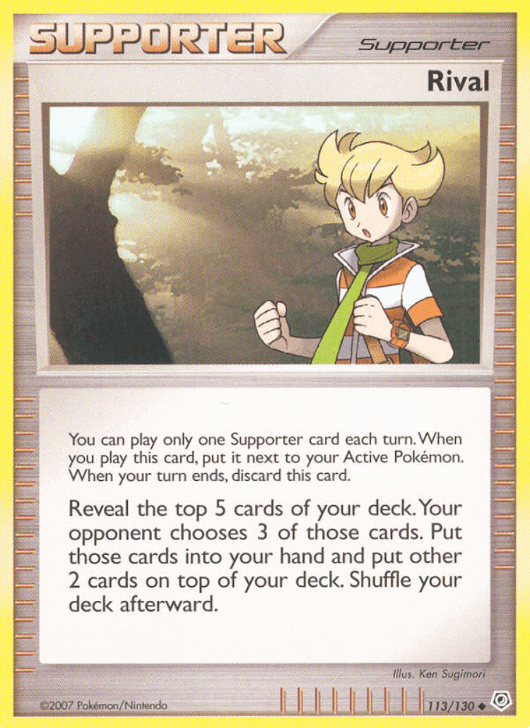 Rival #113 from Diamond & Pearl - Uncommon - Illustrated by Ken Sugimori