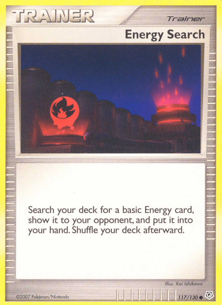 Energy Search #117 from Diamond & Pearl - Common - Illustrated by Kai Ishikawa