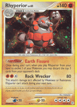 Rhyperior Pokémon TCG card art