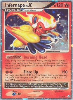 Infernape LV.X 121, Diamond & Pearl