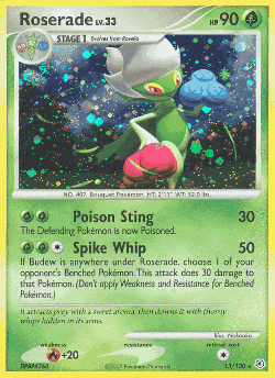 Roserade Pokémon TCG card art