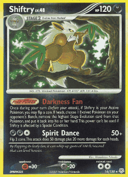 Shiftry Pokémon TCG card art