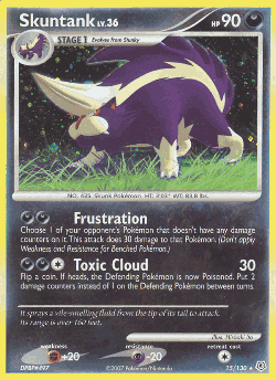 Skuntank Pokémon TCG card art