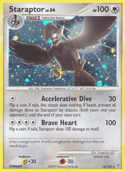Staraptor Pokémon TCG card art