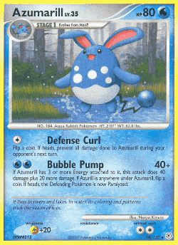 Azumarill Pokémon TCG card art