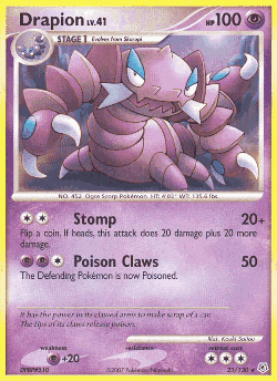 Drapion Pokémon TCG card art