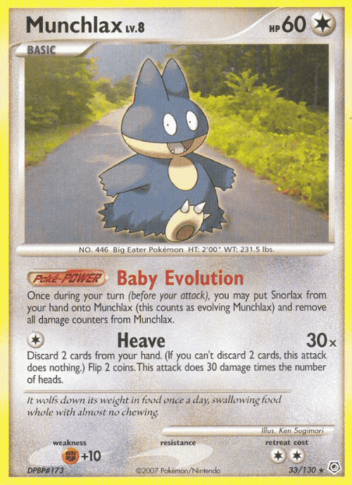 Munchlax 33, Diamond & Pearl