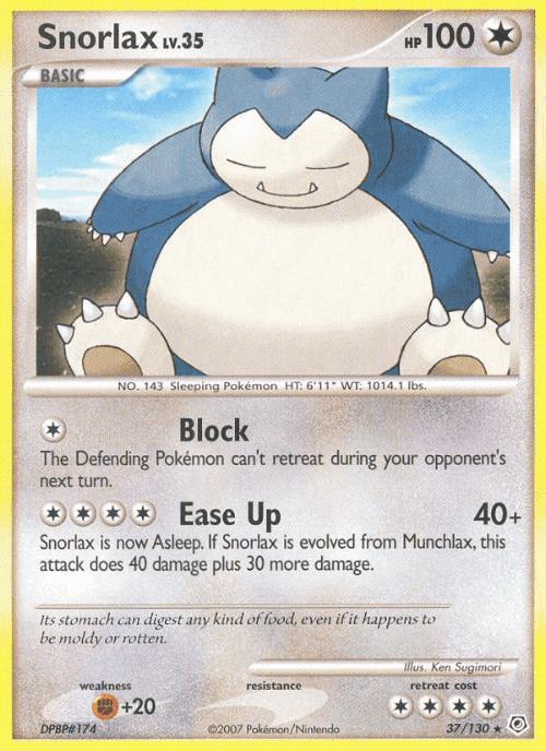 Snorlax 37, Diamond & Pearl