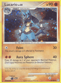 Lucario Pokémon TCG card art