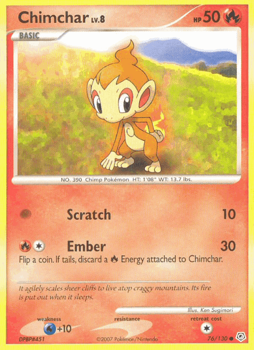 Chimchar 76, Diamond & Pearl