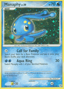 Manaphy Pokémon TCG card art