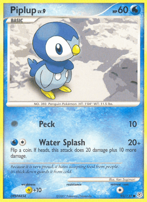 Piplup 93, Diamond & Pearl