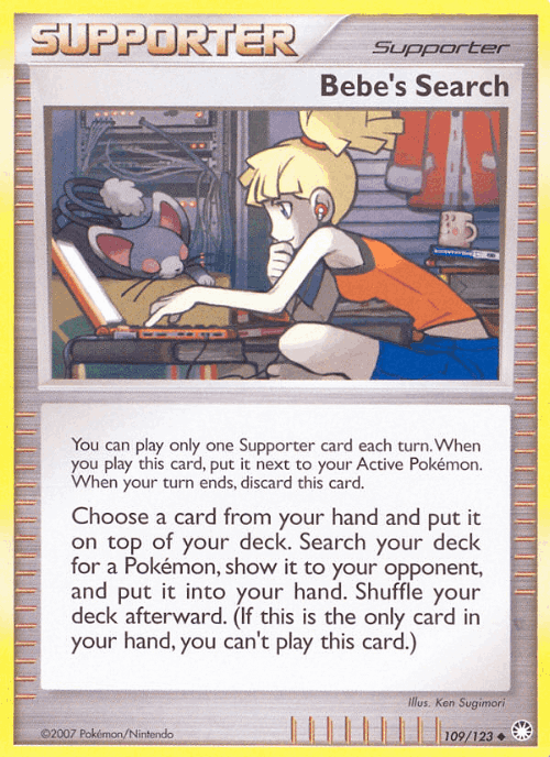 Bebe's Search #109 from Mysterious Treasures - Uncommon - Illustrated by Ken Sugimori