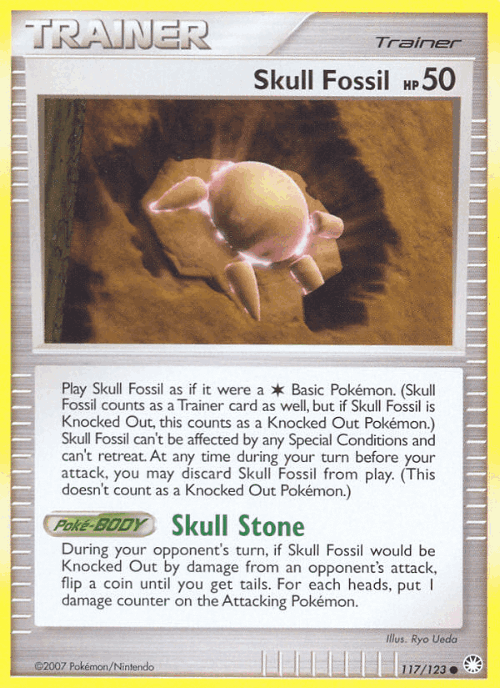 Skull Fossil #117 from Mysterious Treasures - Common - Illustrated by Ryo Ueda