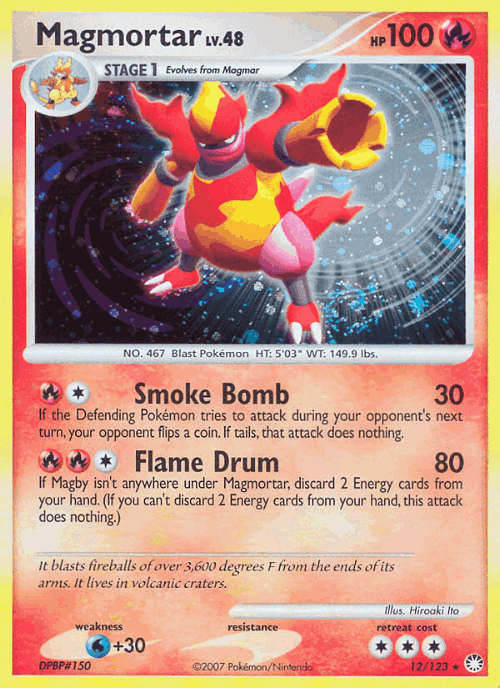 Magmortar Pokémon TCG card art