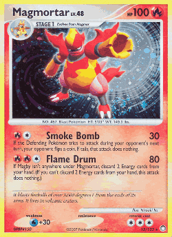 Magmortar Pokémon TCG card art