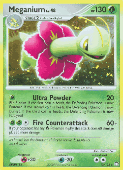 Meganium Pokémon TCG card art