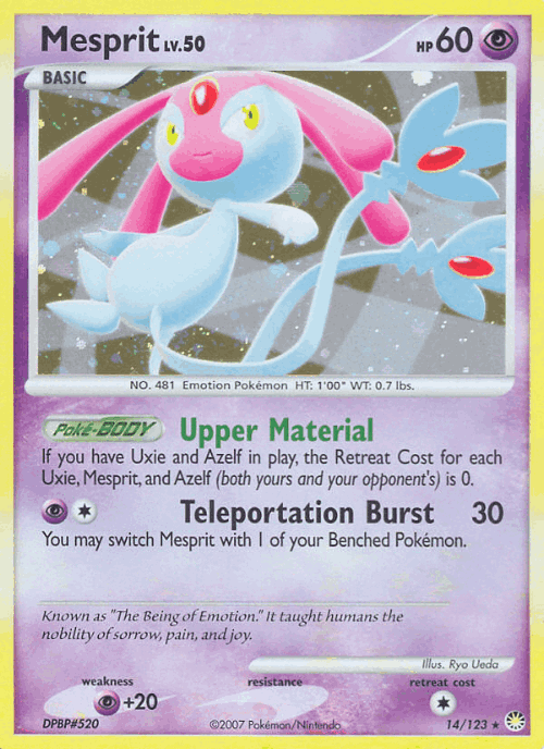 Mesprit Pokémon TCG card art