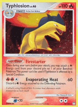 Typhlosion Pokémon TCG card art