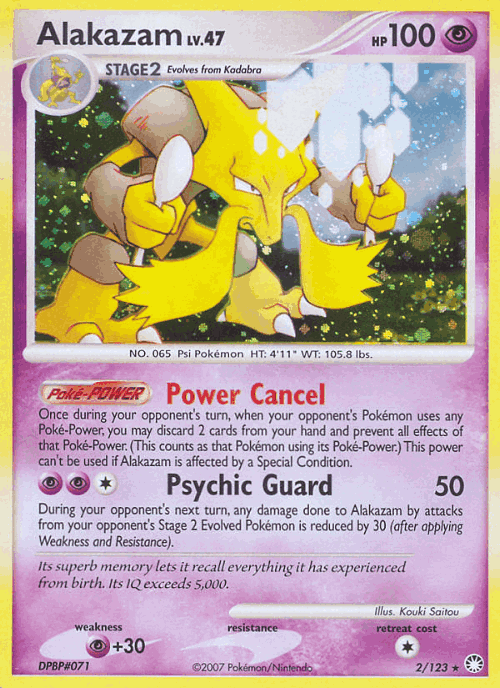 Alakazam Pokémon TCG card art