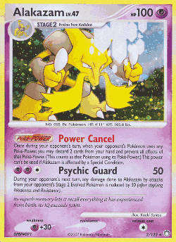 Alakazam Pokémon TCG card art
