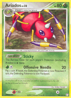 Ariados Pokémon TCG card art