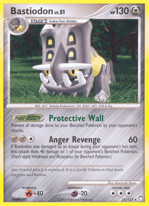 Bastiodon Pokémon TCG card art