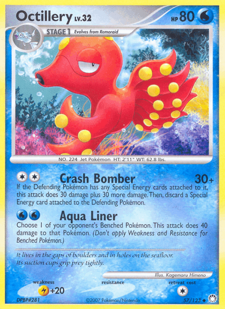 Octillery #57 from Mysterious Treasures - Uncommon - Illustrated by Kagemaru Himeno