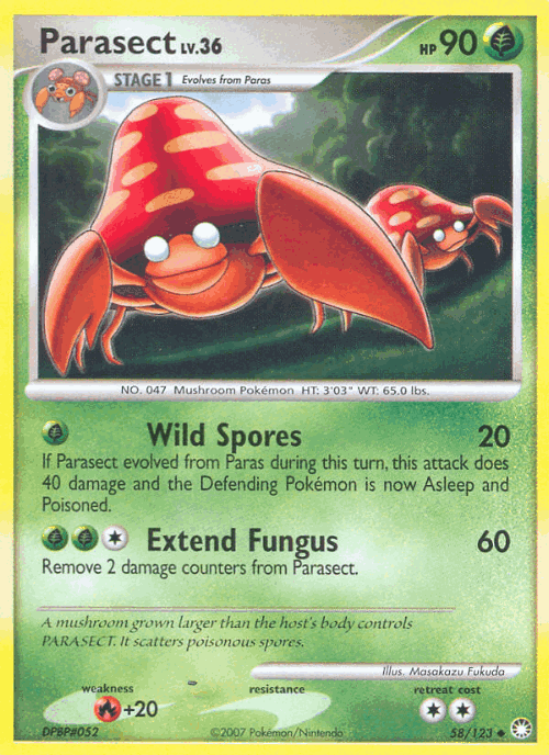 Parasect 58, Mysterious Treasures