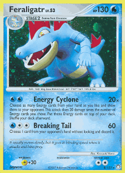 Feraligatr Pokémon TCG card art