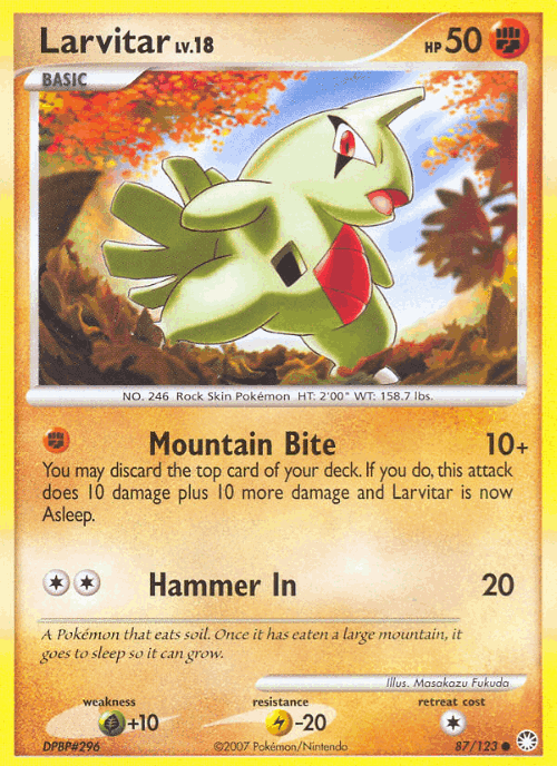 Larvitar 87, Mysterious Treasures