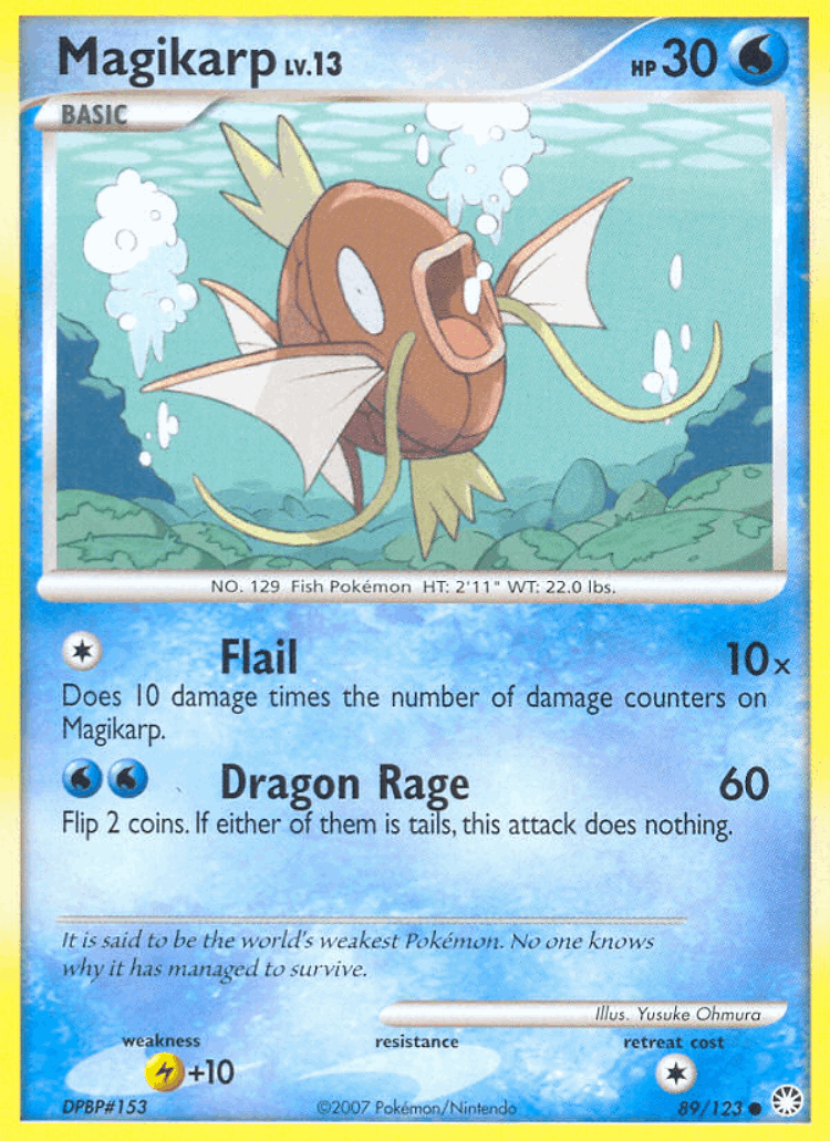 Magikarp #89 from Mysterious Treasures - Common - Illustrated by Yusuke Ohmura