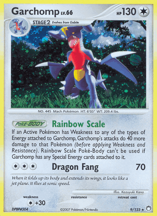 Garchomp Pokémon TCG card art