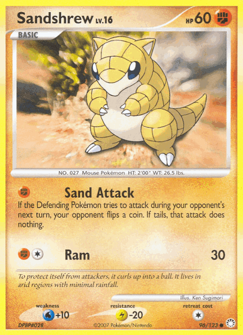 Sandshrew 96, Mysterious Treasures